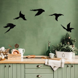 Wallity Birds - APT646MS Accesorio de Pared de Metal Decorativo